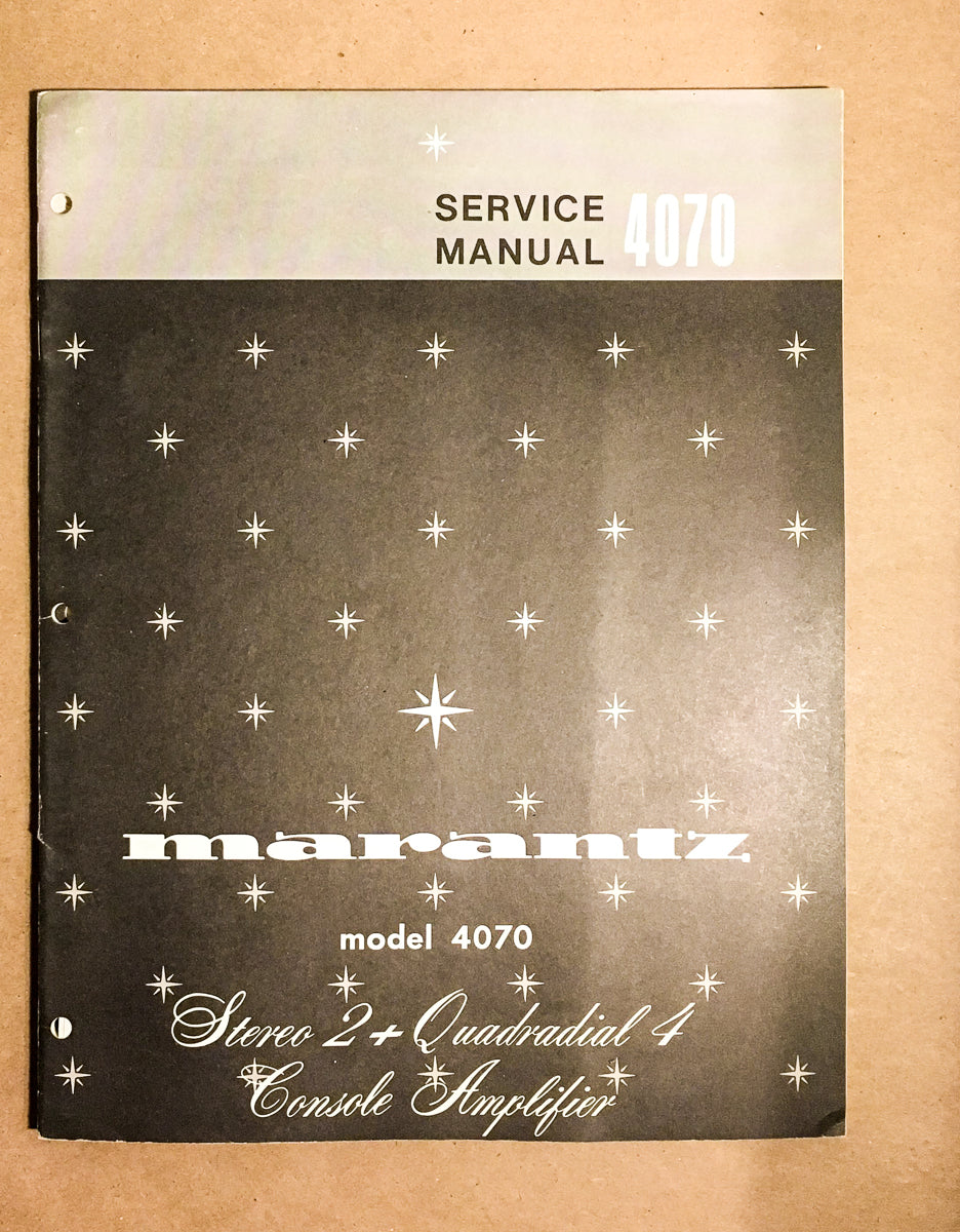 Marantz Model 4070 Amplifier Service Manual *Original*