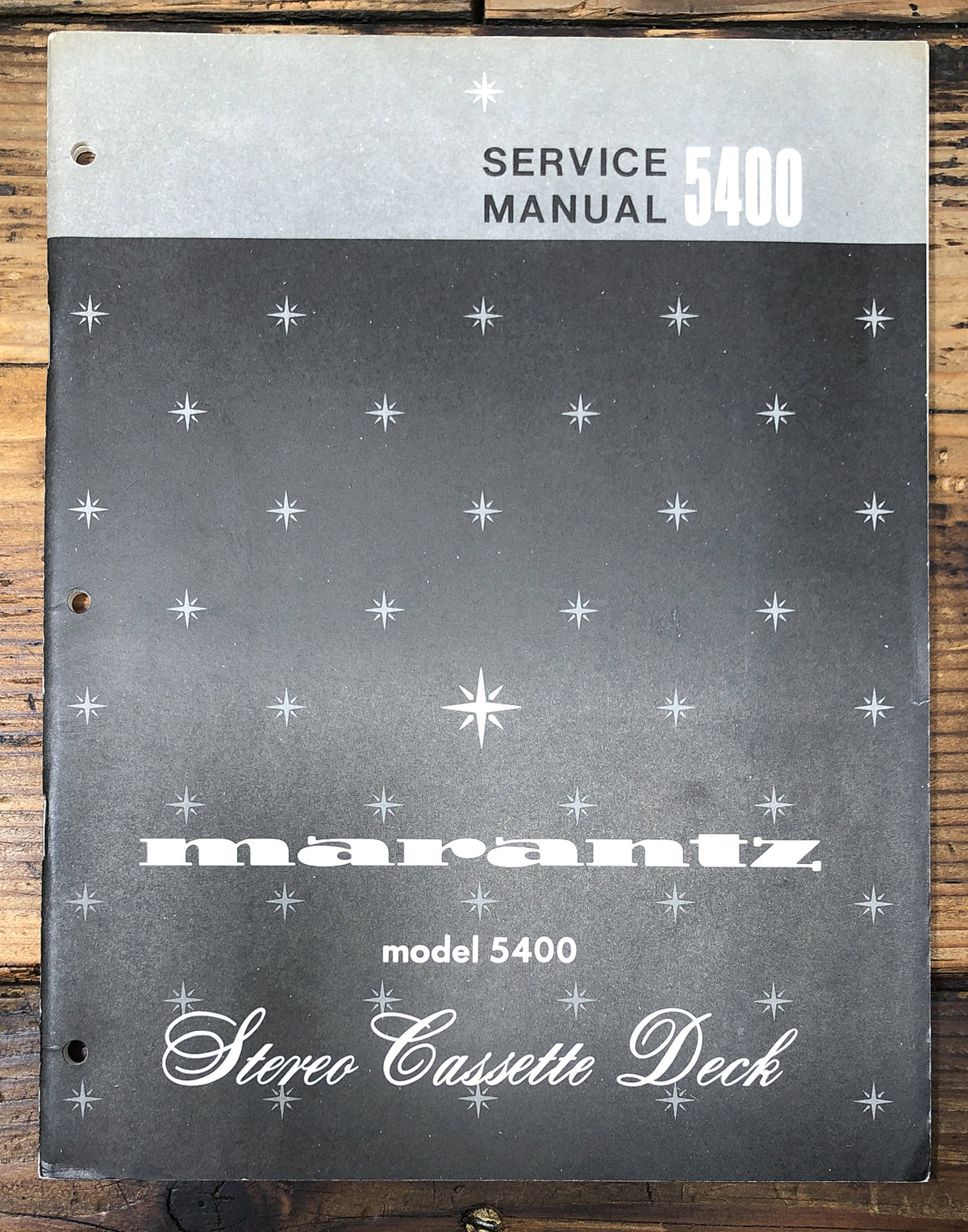 Marantz Model 5400 Cassette Service Manual *Original*