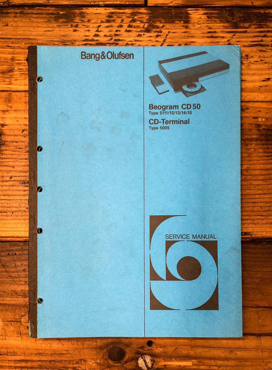 CD Player Service Manual *Original* – Vintage Audio Store - Vintage ...