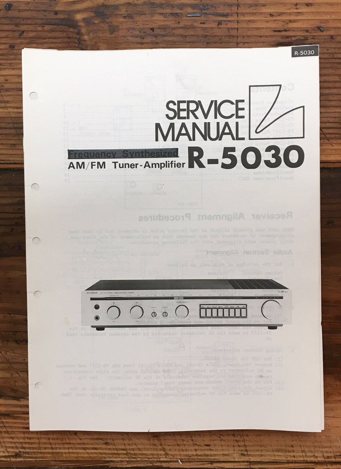 Luxman R-5030 Receiver  Service Manual *Original*