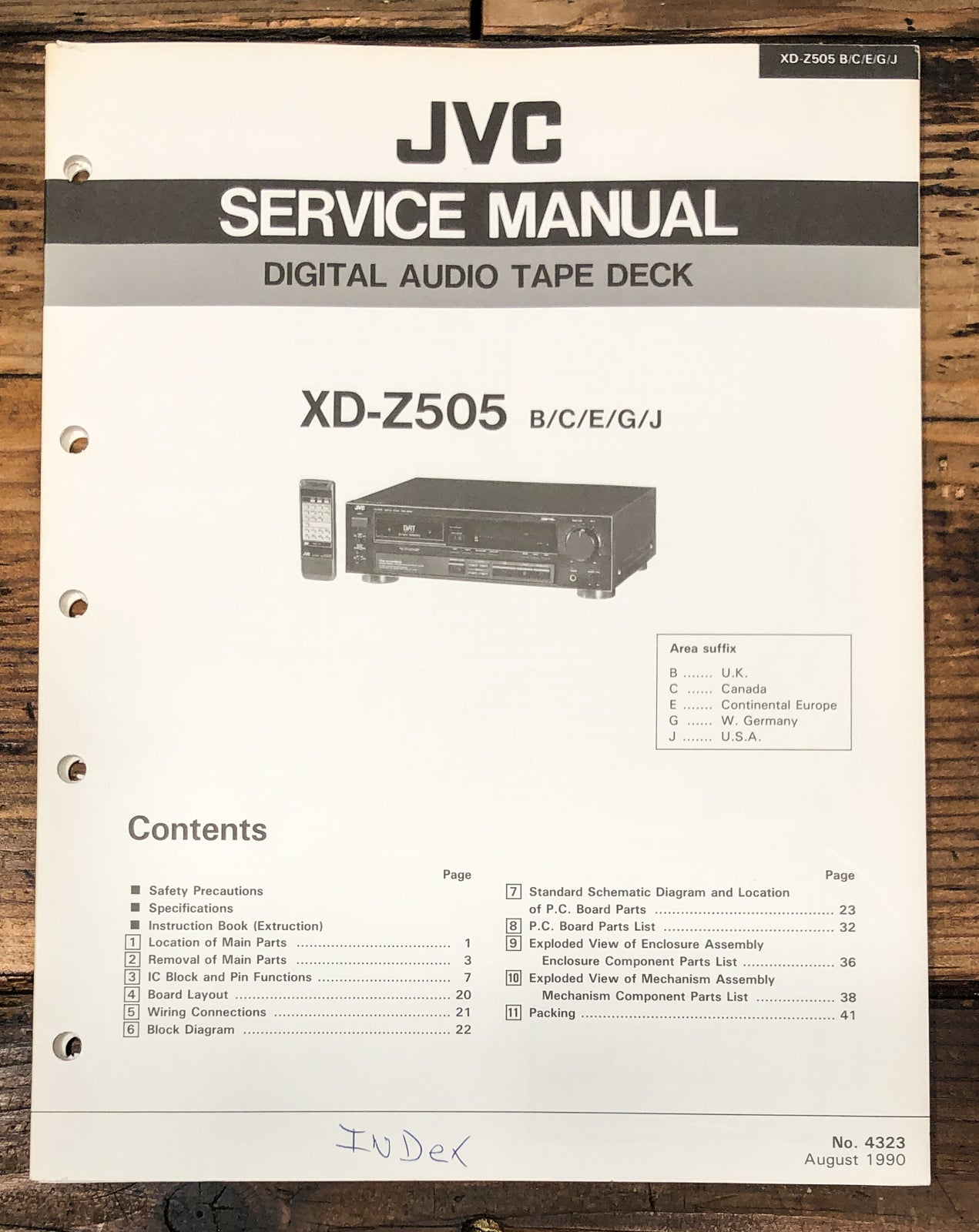 DAT Deck Manual – Vintage Audio Store - Vintage Service Manuals