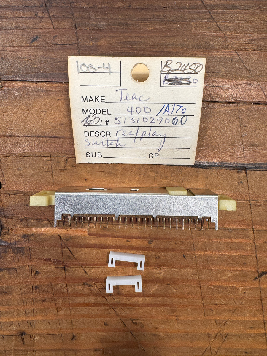 TEAC A-170 A-400 5131029000  Cassette REC / PLAY Switch *NOS Original Part*