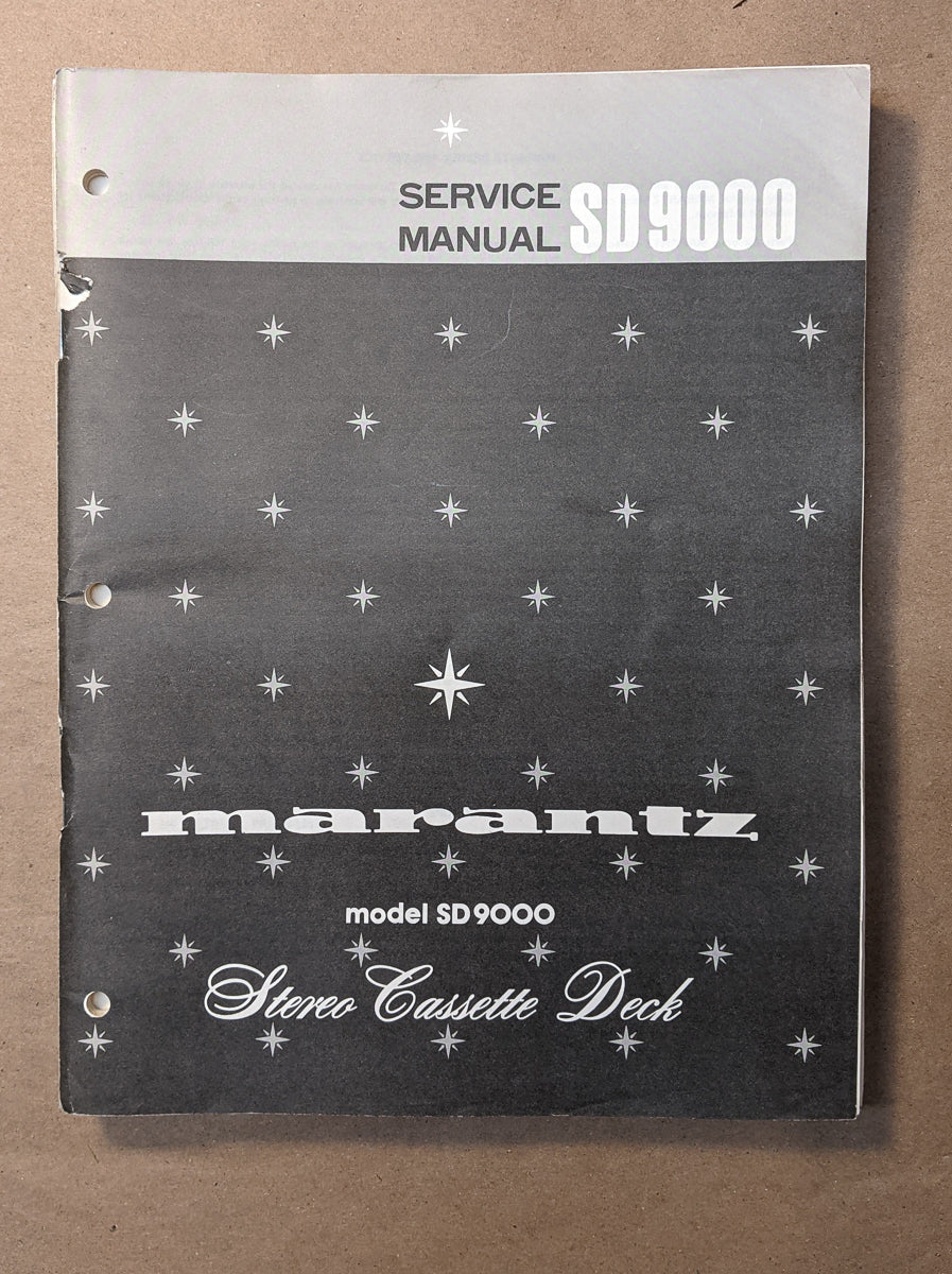 *Original* Marantz SD9000 SD-9000 Cassette Service Manual #1
