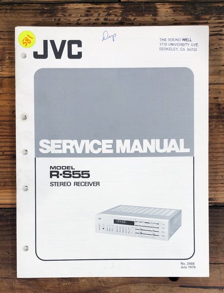 JVC R-S55 Receiver Service Manual *Original*
