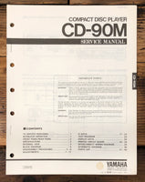 Yamaha CD-90M CD Player  Service Manual *Original*