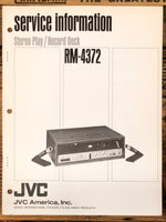 JVC RM-4372 Stereo  Service Manual *Original*