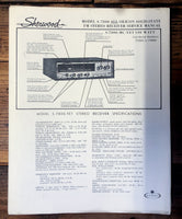 Sherwood S-7800 Receiver  Service Manual *Original* #1