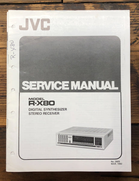 JVC RX-X80 Receiver  Service Manual *Original*