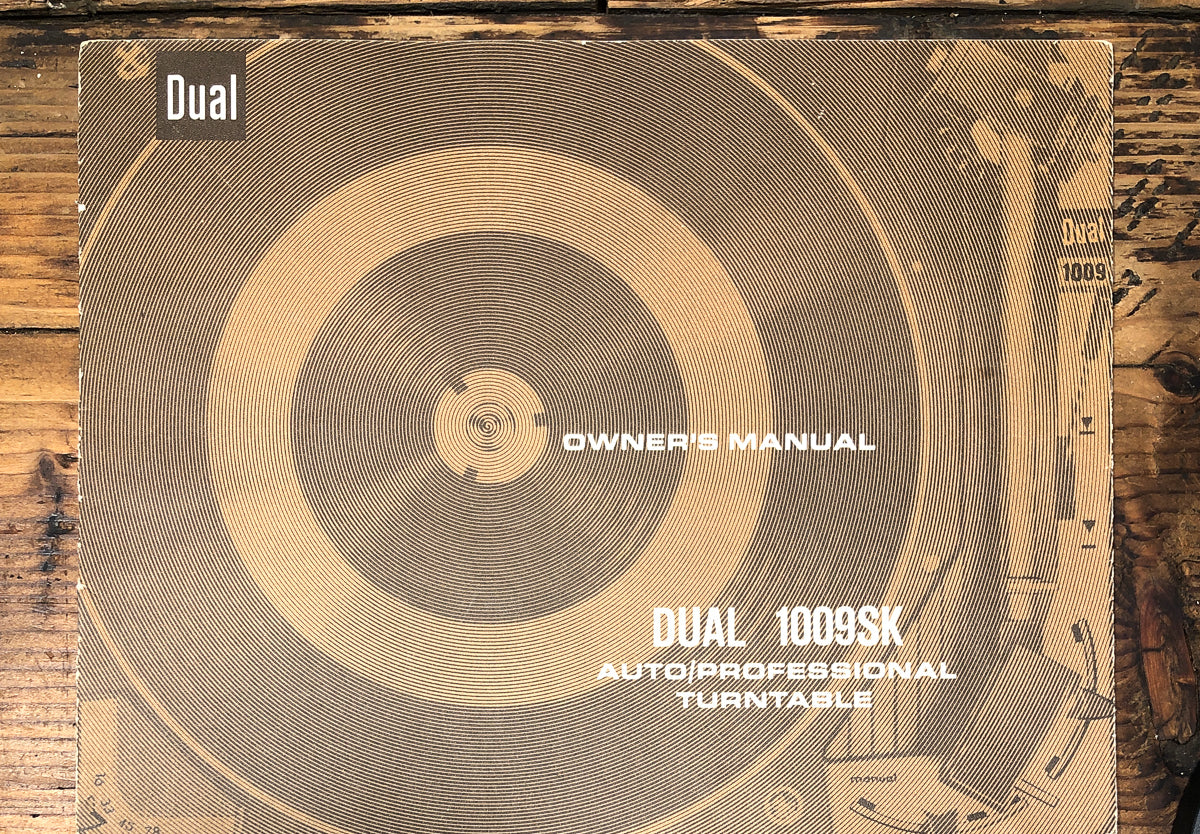 Dual Model 1009SK 1009 SK Turntable Owners / User Manual *Original*