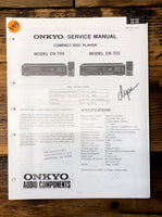 Onkyo DX-703 DX-705 CD Player  Service Manual *Original*