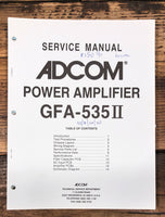 Adcom GFA-535 Series II Amplifier  Service Manual *Original*