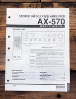 Yamaha AX-570 Amplifier  Service Manual *Original*