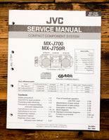 Sony MX-J700 MX-J750R Stereo  Service Manual *Original*