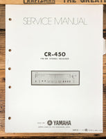 Yamaha CR-450 Receiver  Service Manual *Original*