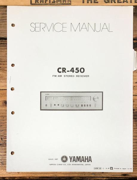 Yamaha CR-450 Receiver  Service Manual *Original*