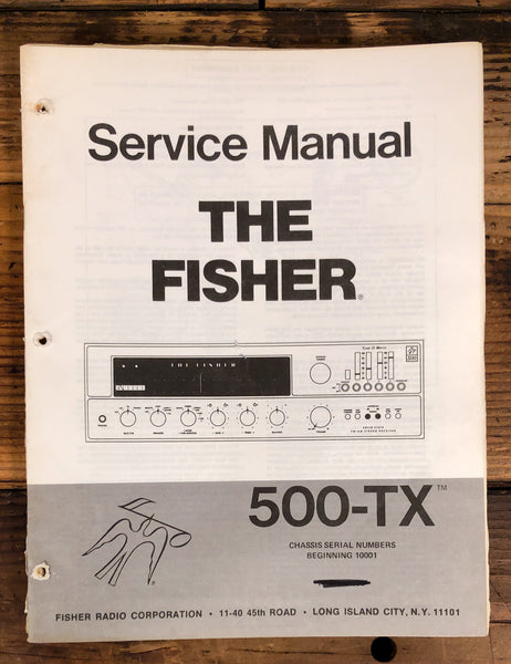 Fisher Model 500-TX Receiver  Service Manual *Original* #1