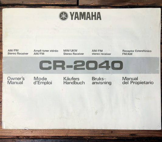 Yamaha CR-2040 Receiver Owners / User Manual *Original*