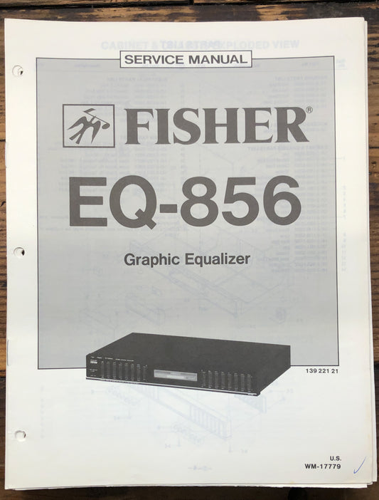 Fisher EQ-856 Equalizer  Service Manual *Original*