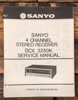 Sanyo DCX3250K DCX 3250K Receiver  Service Manual *Original*