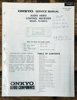 Onkyo TX-DS575 Receiver  Service Manual *Original*