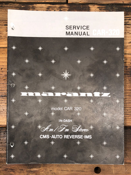 Marantz CAR-320 Car Radio  Service Manual *Original*