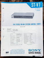 Sony ST-V7 Tuner  Service Manual *Original*