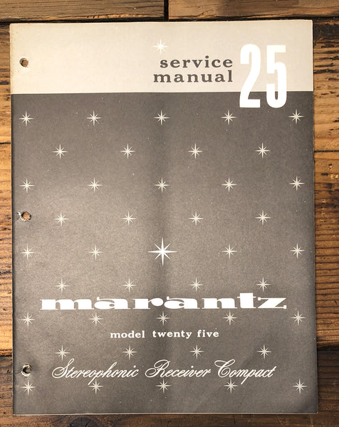 Marantz Model 25 Stereo Compact  Service Manual *Original*