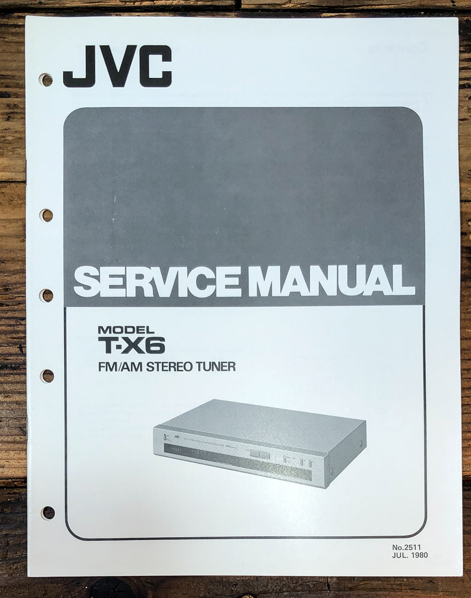 JVC T-X6 Tuner Service Manual *Original*