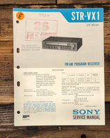 Sony STR-VX1 Receiver Service Manual *Original*
