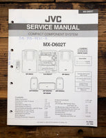 JVC MX-D602T Stereo  Service Manual *Original*