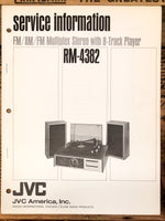 JVC RM-4382 Stereo  Service Manual *Original*