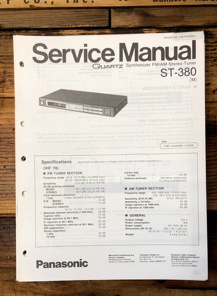 Technics ST-380 Tuner  Service Manual *Original*