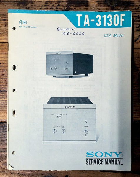 Sony TA-3130F Amplifier  Service Manual *Original*