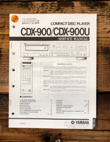 Yamaha CDX-900 CDX-900U CD Player  Service Manual *Original*