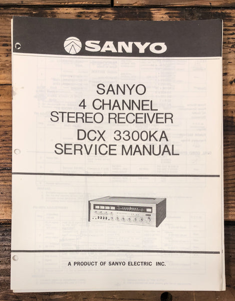 Sanyo DCX3300KA DCX 3300KA Receiver  Service Manual *Original*