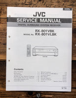 JVC RX-801V BK LBK Receiver  Service Manual *Original*