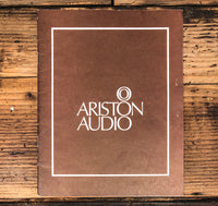 Ariston Audio RD80SL RD 110SL Turntable  Owner / User Manual *Original*