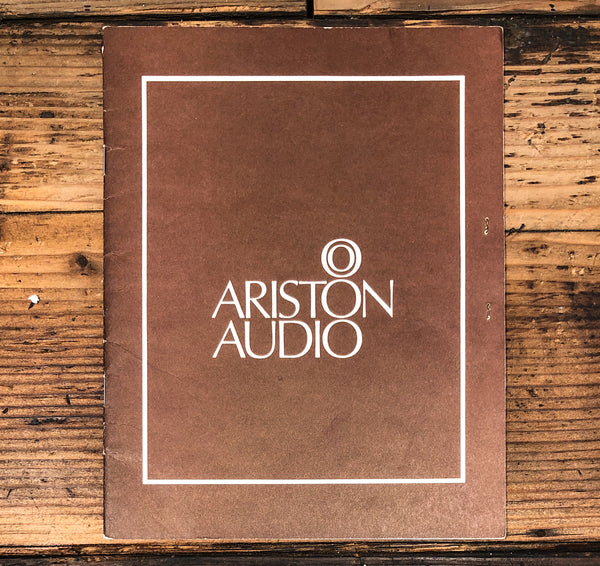Ariston Audio RD80SL RD 110SL Turntable  Owner / User Manual *Original*