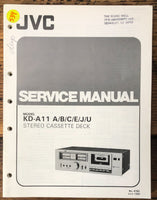JVC KD-A11 Cassette  Service Manual *Original*