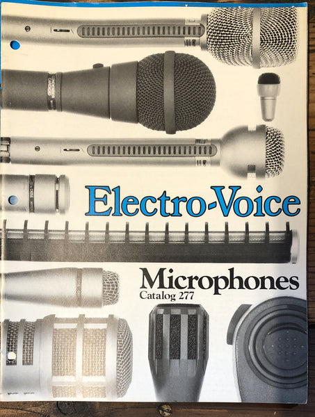 Electro-Voice EV Microphones 277  671 670A 672 23pg Dealer Brochure *Orig*