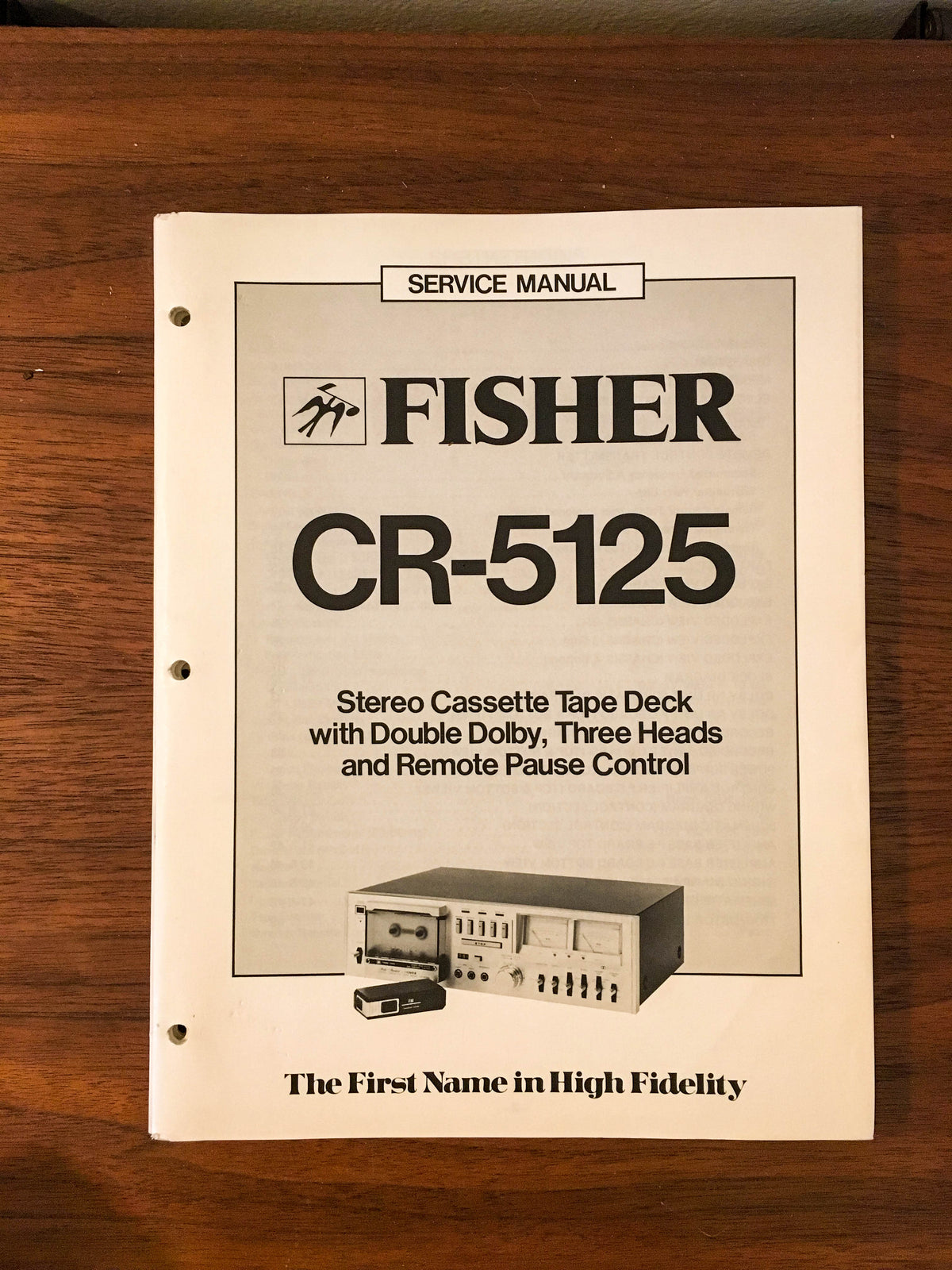 Fisher CR-5125 Cassette Service Manual *Original*