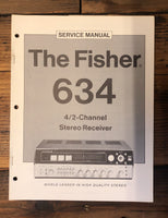 Fisher Model 634 Receiver  Service Manual *Original*