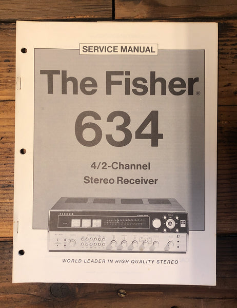 Fisher Model 634 Receiver  Service Manual *Original*