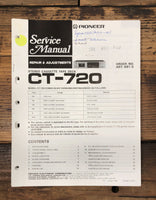 Pioneer CT-720 Cassette  Service Manual *Original*