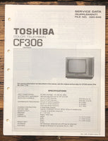 Toshiba CF306 TV  Service Manual *Original*