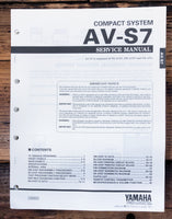 Yamaha AV-S7 Compact Stereo  Service Manual *Original*