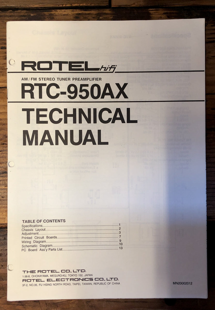 Amplifier Service Manual *Original* – Vintage Audio Store - Vintage ...