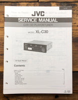 JVC XL-C30 Car Stereo  Service Manual *Original* #2