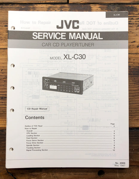 JVC XL-C30 Car Stereo  Service Manual *Original* #2