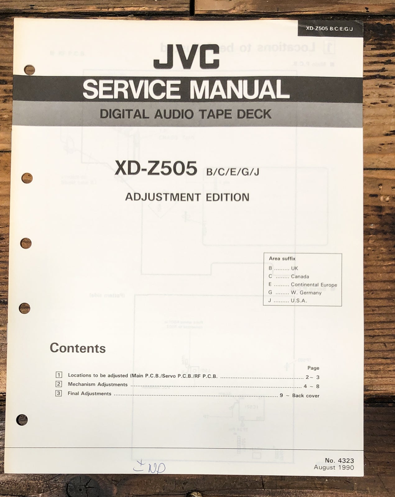 DAT Deck Service Manual – Vintage Audio Store - Vintage Service